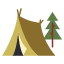 tent-forest-nature-travel-adventure-camp-icon