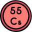 caesium-periodic-table-chemistry-metal-education-science-element-icon