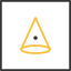 abstract-geometric-tribal-cone-icon