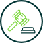 court-justice-law-lawyer-line-litigation-thin-icon