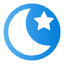 moon-star-half-night-mode-icon