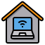 smart-home-working-at-office-laptop-online-icon