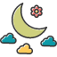 moon-crescent-fable-face-fairy-night-weather-icon-sakura-festival-icon