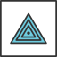 abstract-geometric-tribal-triangle-layer-icon