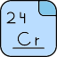 chromium-periodic-table-atom-atomic-chemistry-element-icon