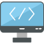 code-coding-css-custom-optimization-script-web-icon
