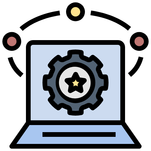course icon, online icon, training icon, operation icon, system