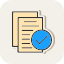 checklist-compliance-evaluate-work-order-inscription-icon