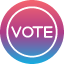 button-vote-badge-president-election-icon