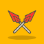 archery-arrows-battle-tools-crossed-hitting-spears-weapon-icon