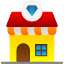 accessory-building-diamond-facade-jewelry-shop-store-icon