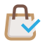 purchases-bag-check-ecommerce-added-shop-icon