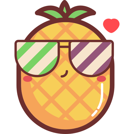 food icon, food cartoon icon, cartoon icon, avatar icon, food avatar icon,  ananas icon, fruit icon, juice icon, pineapple icon