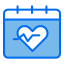 calendar-training-pulse-hearth-beat-icon
