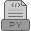 python-file-coding-extension-language-programming-icon