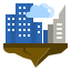 finance-hub-center-city-future-cloud-fintech-icon