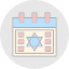 calendar-david-hanukkah-hebrew-holiday-israel-jewish-icon