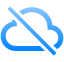 cloud-slash-network-data-internet-no-restruction-not-slope-icon