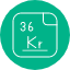 kryptonperiodic-table-chemistry-atom-atomic-chromium-element-icon