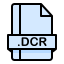 dcr-file-format-extension-document-icon