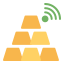 gold-internet-of-things-iot-wifi-icon