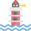 badge-landscape-lighthouse-night-outdoor-scenery-sea-icon