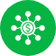 crowdfunding-turnover-money-flow-icon