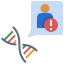 health-information-gene-prognosis-abnormal-heredity-dna-icon