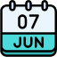 calendar-june-seven-date-monthly-time-and-month-schedule-icon