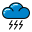 cloud-weather-lightning-forecast-climate-icon