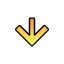arrow-signal-direction-curser-pointer-down-icon