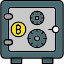 locker-safenft-blockchain-crypto-vault-security-finance-bank-icon-bitcoin-icon