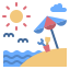 freetime-beach-umbrella-vacation-sand-sea-icon