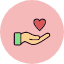 care-charity-give-hand-help-love-ngo-icon