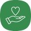 charity-stamp-support-label-green-icon