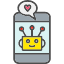 mobile-chat-love-bot-chatbot-digital-robo-robot-icon