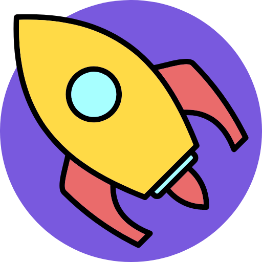 rocket icon, space icon, speed icon, fast icon, missile icon