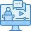 video-conference-meeting-communication-conference-internet-online-icon