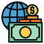 money-economy-business-finance-coin-globe-icon