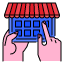 online-shophand-ecommerce-tablet-application-shopping-icon