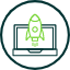 start-up-explorer-new-rocket-space-startup-icon