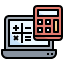 calculator-filloutline-laptop-business-finance-calculating-icon