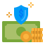 money-insurance-bag-shield-protection-icon