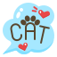 cat-lettering-text-bubble-pets-label-icon