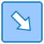bottom-right-arrow-direction-button-pointer-icon