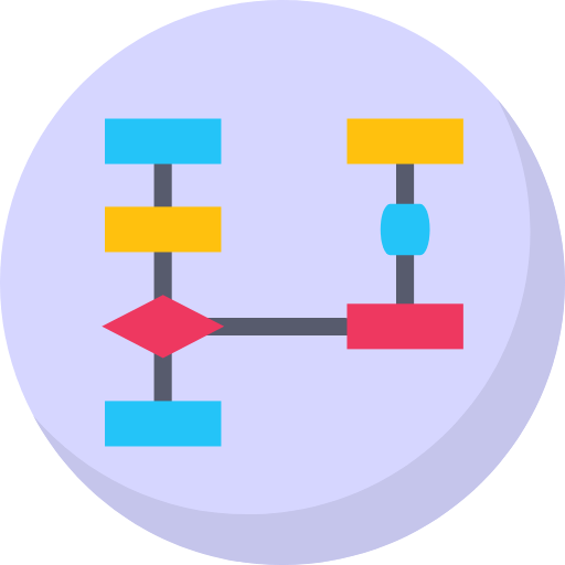 Algorithm Icon Flow Icon Diagram Icon Flowchart Icon Workflow Icon Infographic Icon