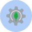 core-cog-ecology-leaf-nature-recycling-icon