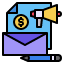 media-mail-megaphone-currency-icon