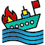 burning-ship-boat-scarcity-climate-change-icon