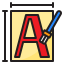 font-text-paint-brush-scale-icon